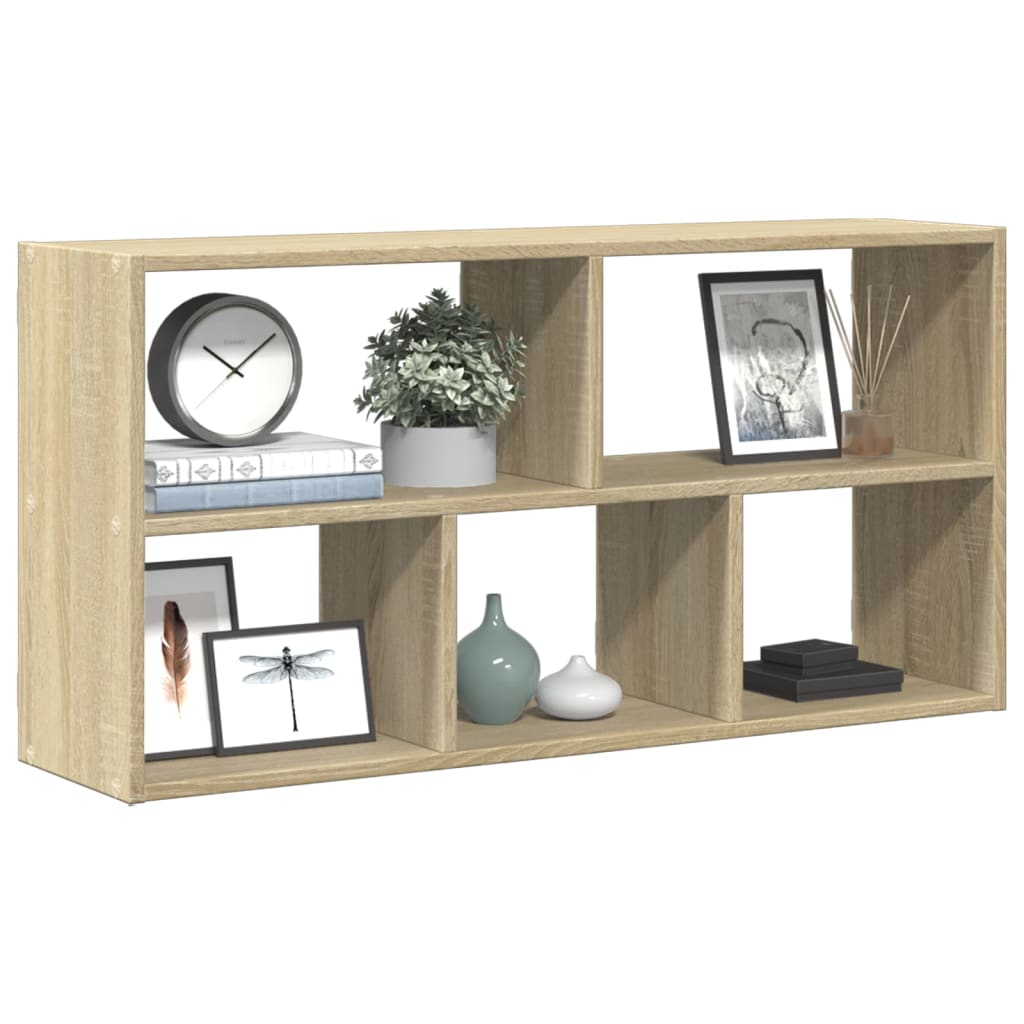 Wall Shelf Sonoma Oak 100x25x50 cm Engineered Wood - Sid & Sam