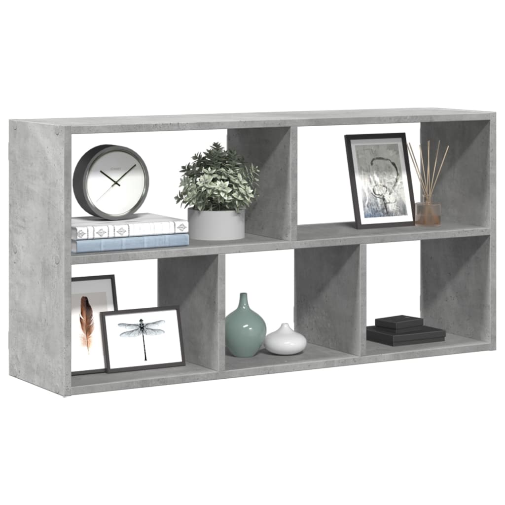 Wall Shelf Concrete Grey 100x25x50 cm Engineered Wood - Discount Dealers