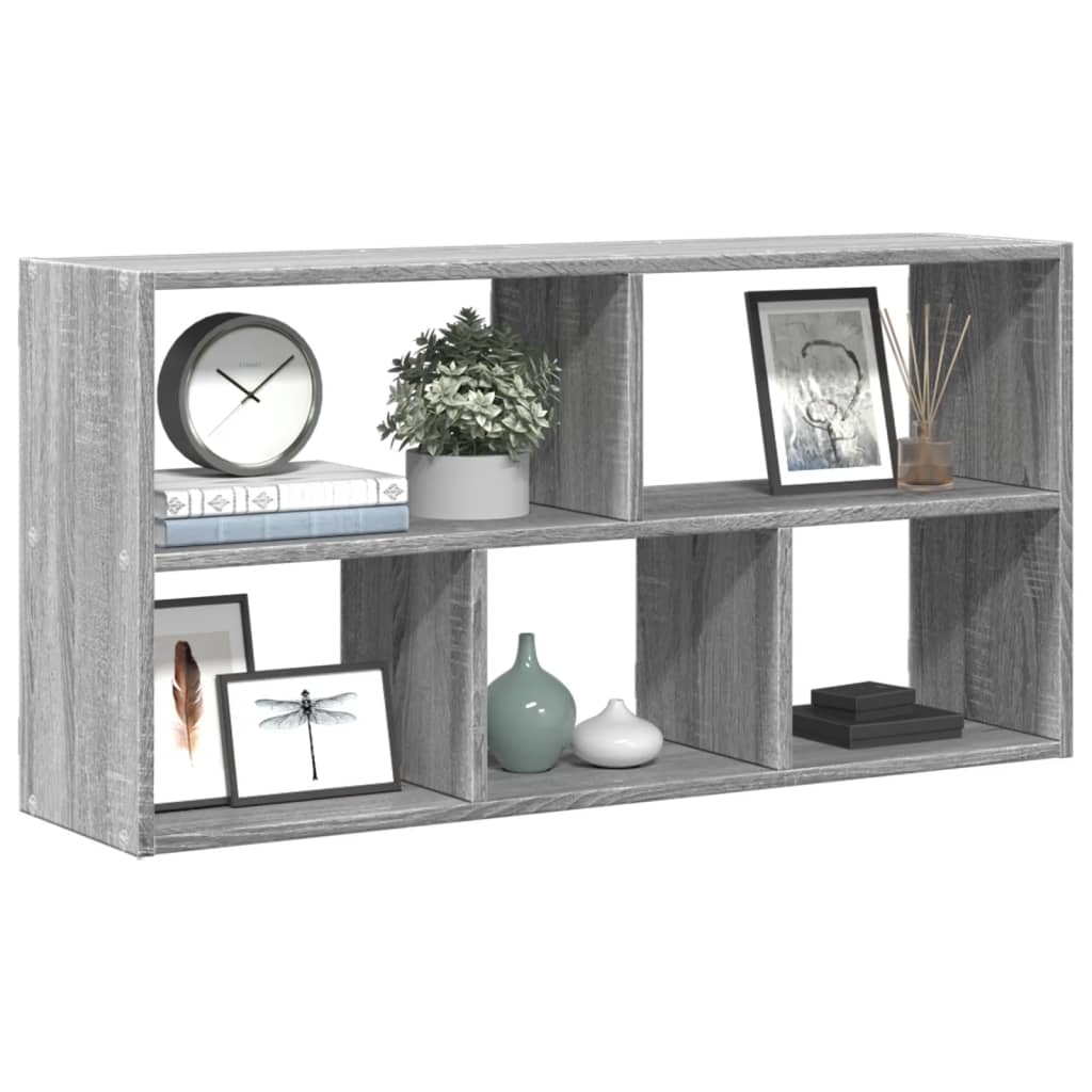 Wall Shelf Grey Sonoma 100x25x50 cm Engineered Wood - Discount Dealers