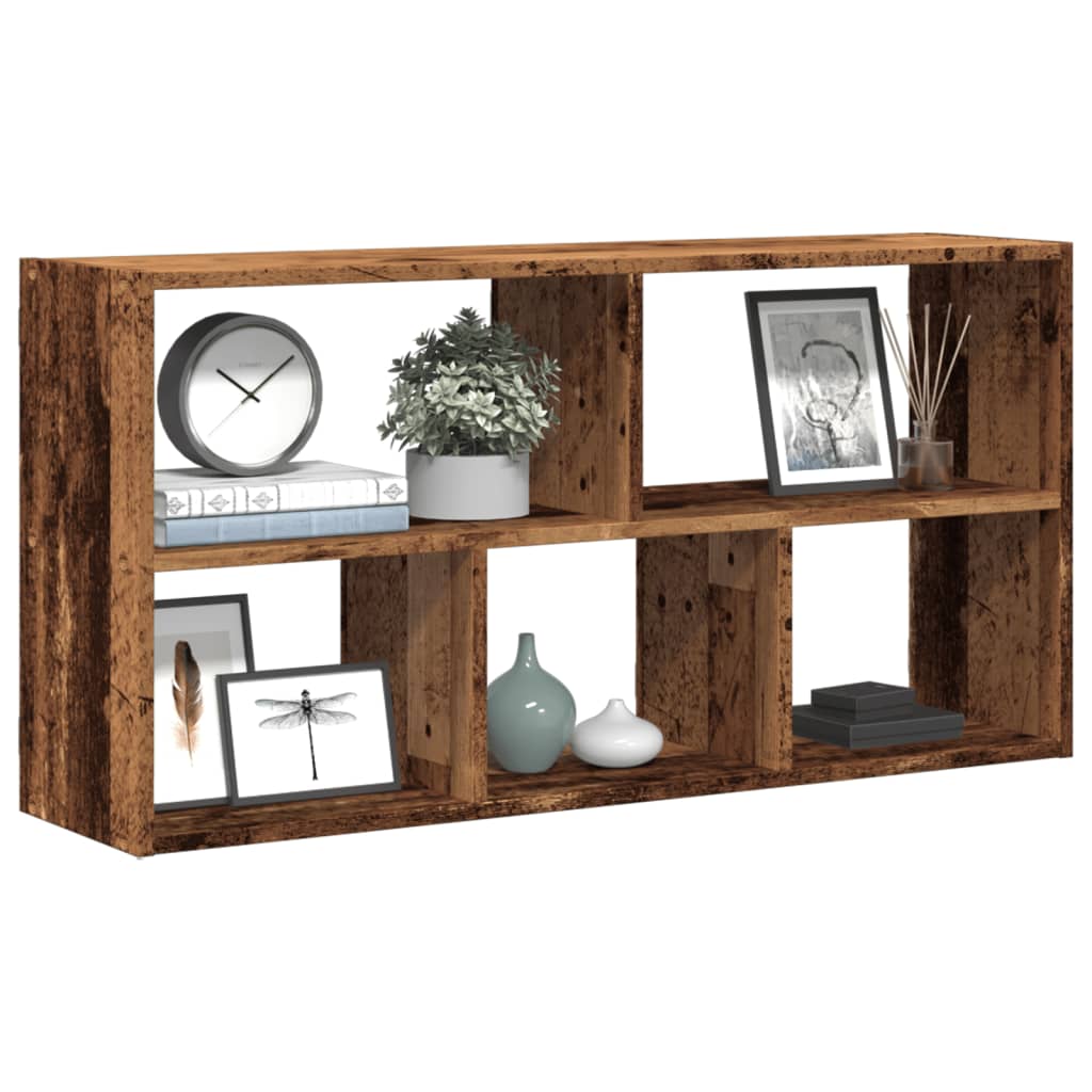 Wall Shelf Old Wood 100x25x50 cm Engineered Wood - Sid & Sam