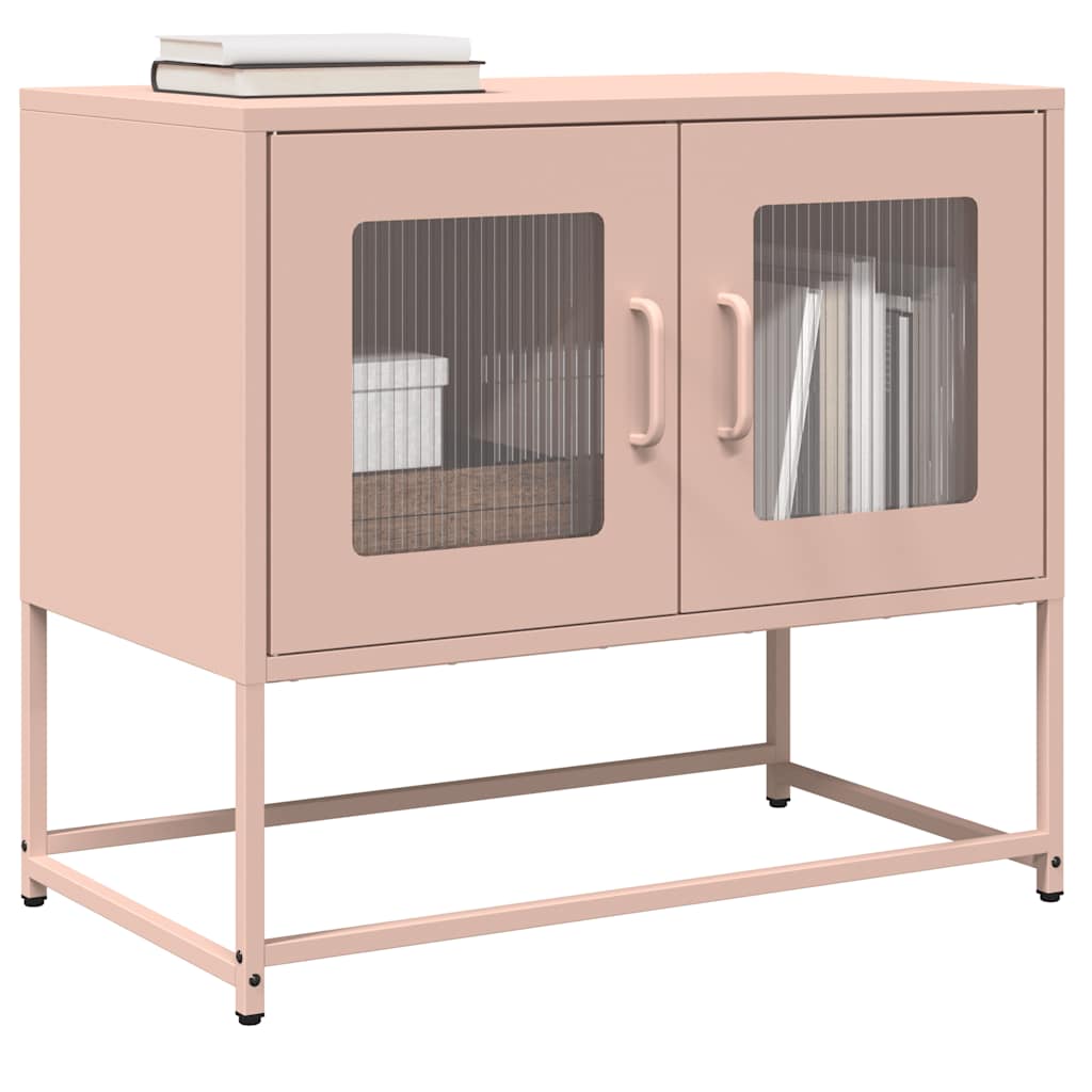 TV Cabinet Pink 68x39x60.5 cm Cold-rolled Steel - Discount Dealers