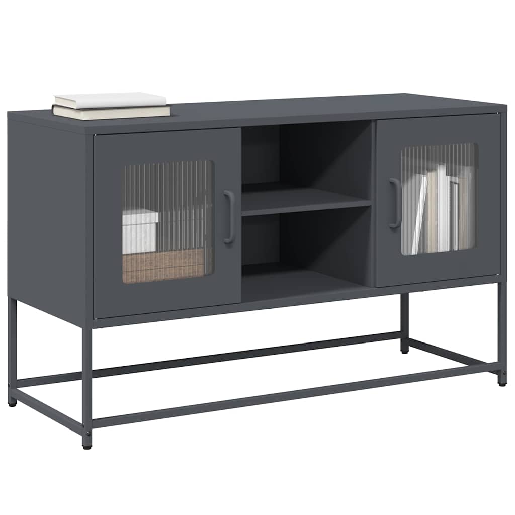 TV Cabinet Anthracite 100.5x39x60.5 cm Steel - Merkel Designers