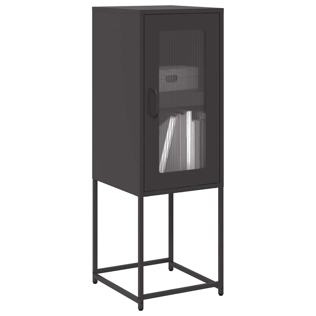 Sideboard Black 36x39x107 cm Cold-rolled Steel - Decor Base