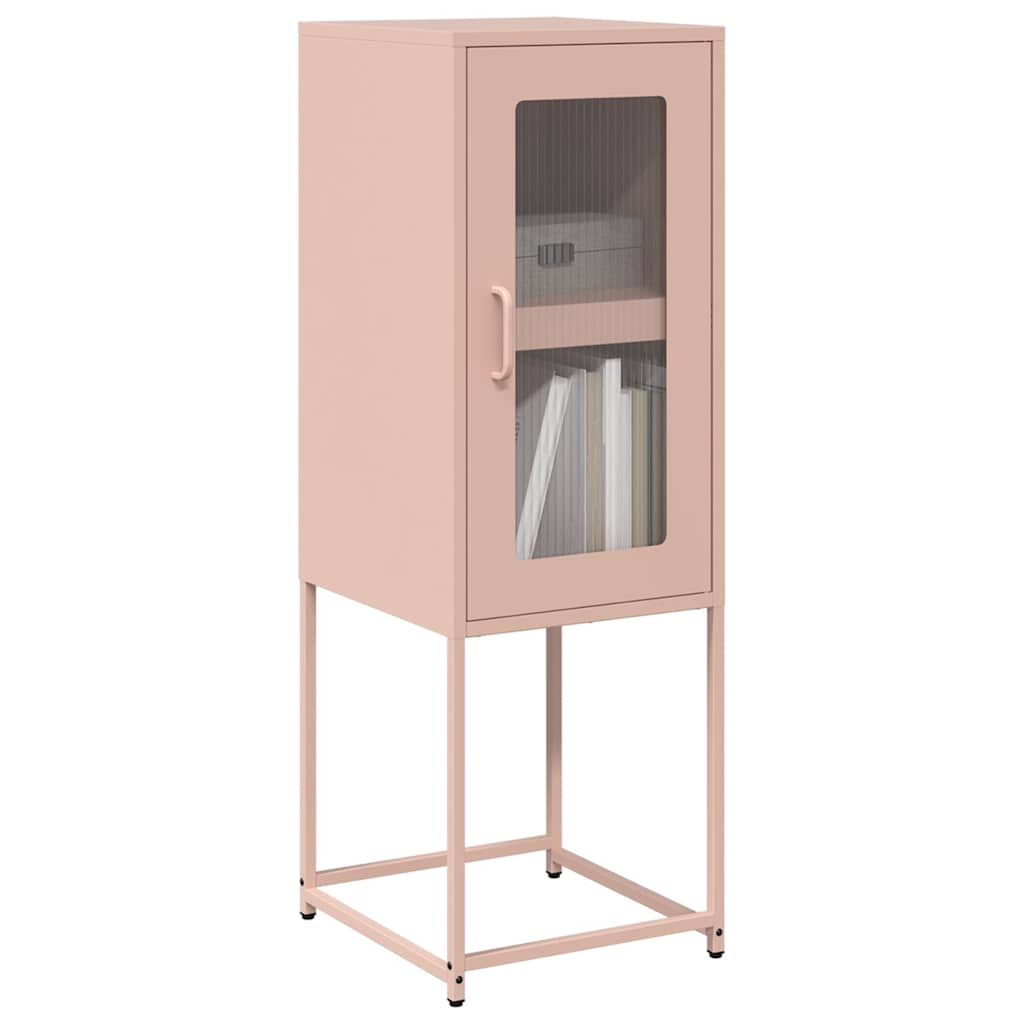 Sideboard Pink 36x39x107 cm Cold-rolled Steel - Decor Base