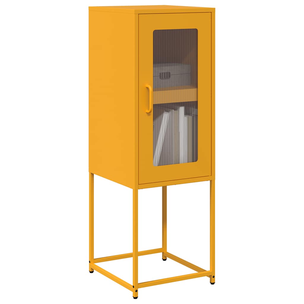 Sideboard Mustard Yellow 36x39x107 cm Cold-rolled Steel - The Home Maker