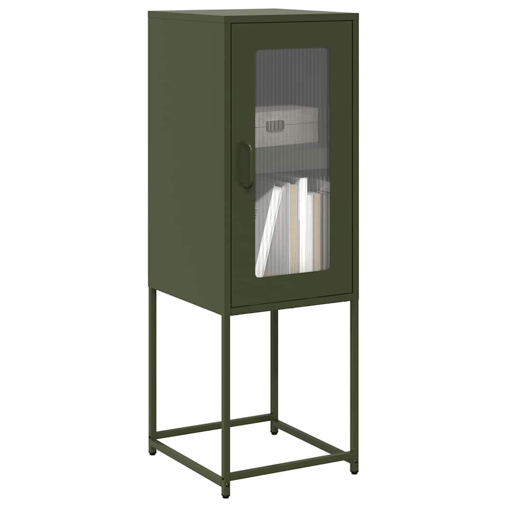 Sideboard Olive Green 36x39x107 cm Cold-rolled Steel - The Home Maker