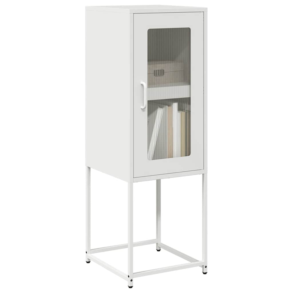 Sideboard White 36x39x107 cm Cold-rolled Steel - Unbeatable Bargains