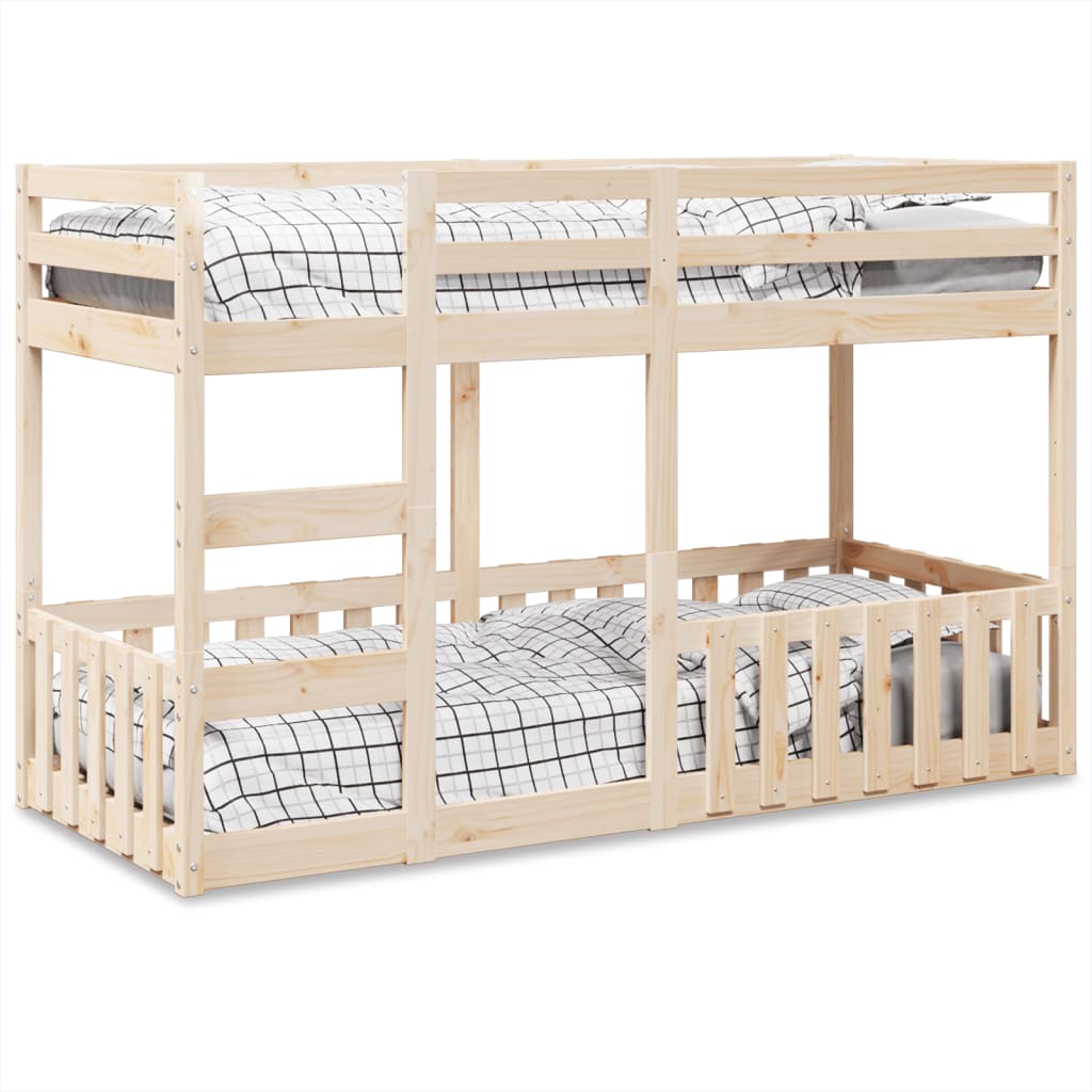 Solid Wood Pine Bunkbed 90x190cm - Natural - Merlin Deals