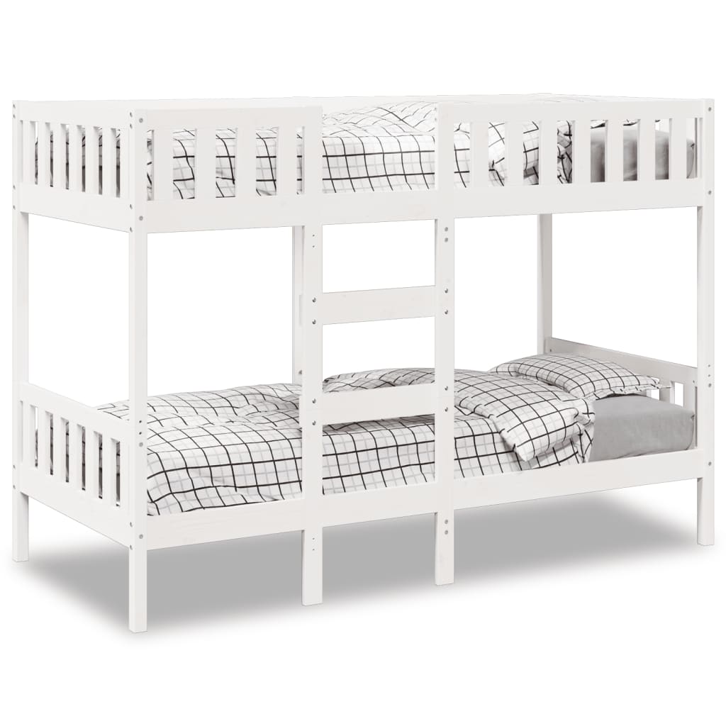 Bunkbed White 90x190cm Solid Wood Pine - Style and Chic