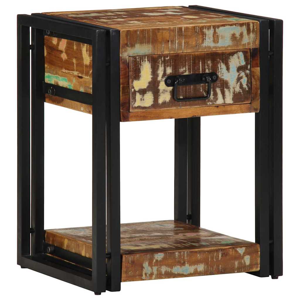 Bedside Cabinet 40x35x50 cm Solid Wood Reclaimed - Merkel Designers