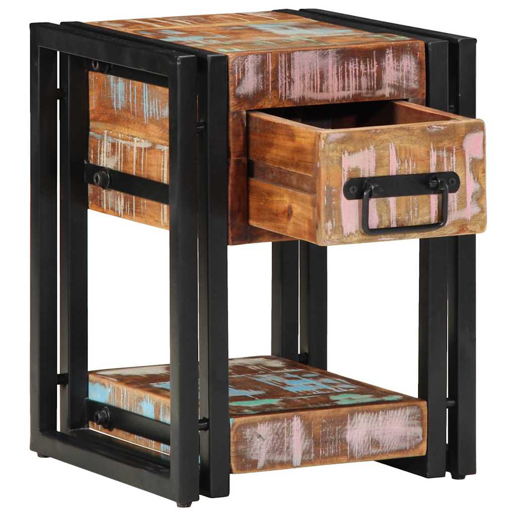 Nightstand 40x40x40 cm Made from Reclaimed Solid Wood - Brittle & Co