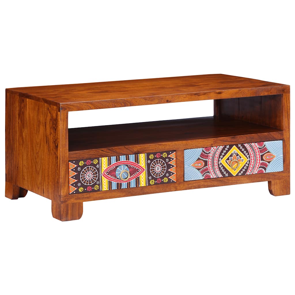Coffee Table 90x50x40 cm Solid Wood Acacia - Discount Dealers