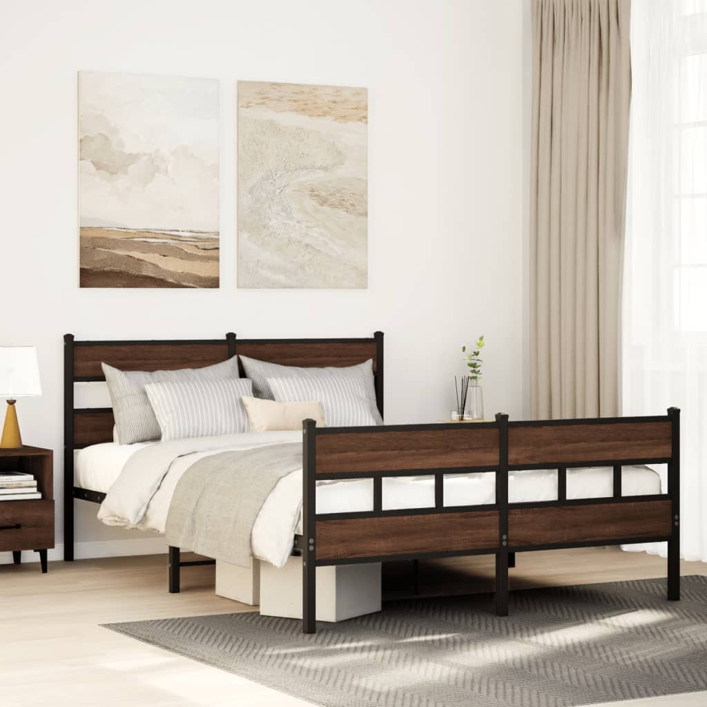 Bedframe with Headboard and Footboard 137x190cm - Style and Chic