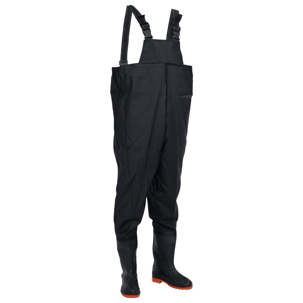 Chest Waders with Boots Black Size 44 - Merkel Designers