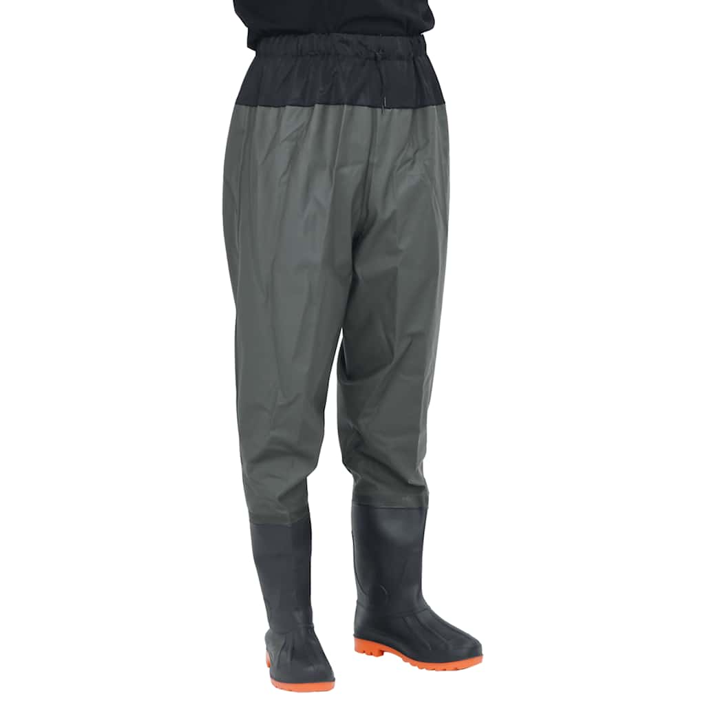 Waist Waders with Boots Dark Green Size 41 - Merkel Designers