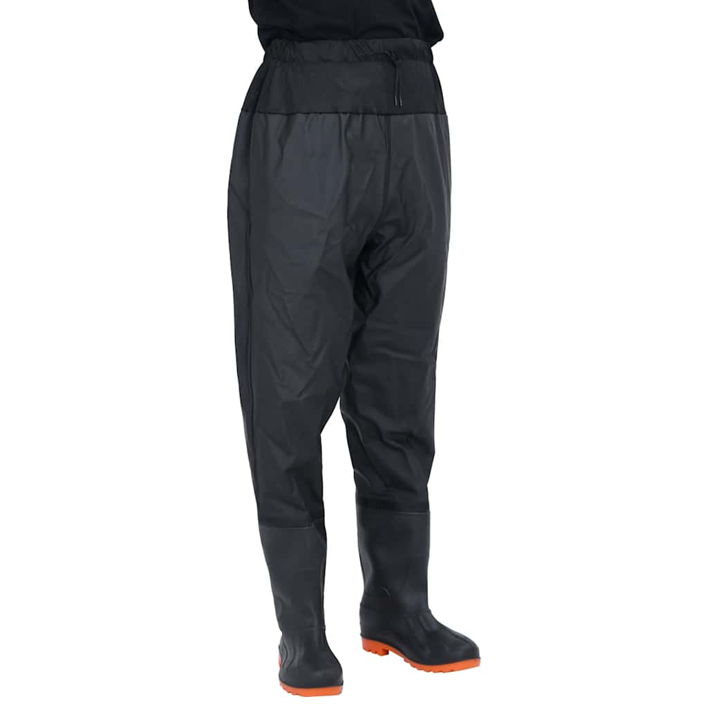 Waist Waders with Boots Black Size 44 - Merkel Designers
