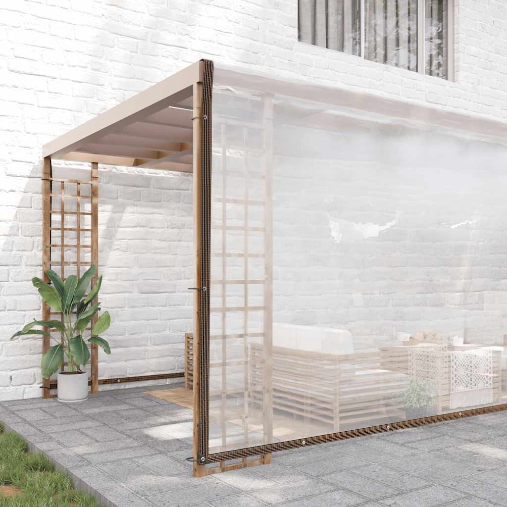Clear Tarpaulin with Eyelets 10x10 m Polyethylene - Charlotte Dunes
