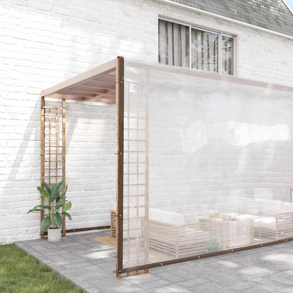 Clear Tarpaulin with Eyelets 10x12 m Polyethylene - Sid & Sam