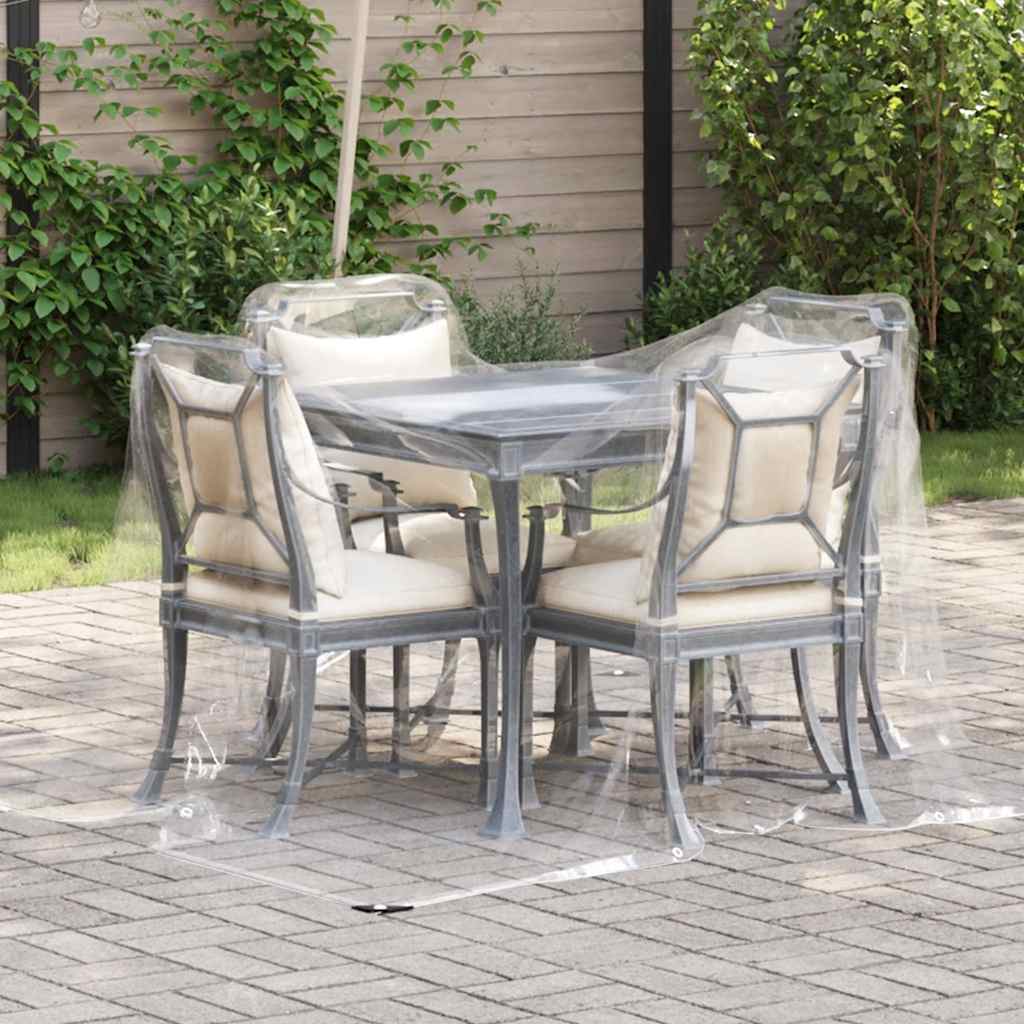 Clear Tarpaulin with Eyelets 2x2 m PVC - Unbeatable Bargains