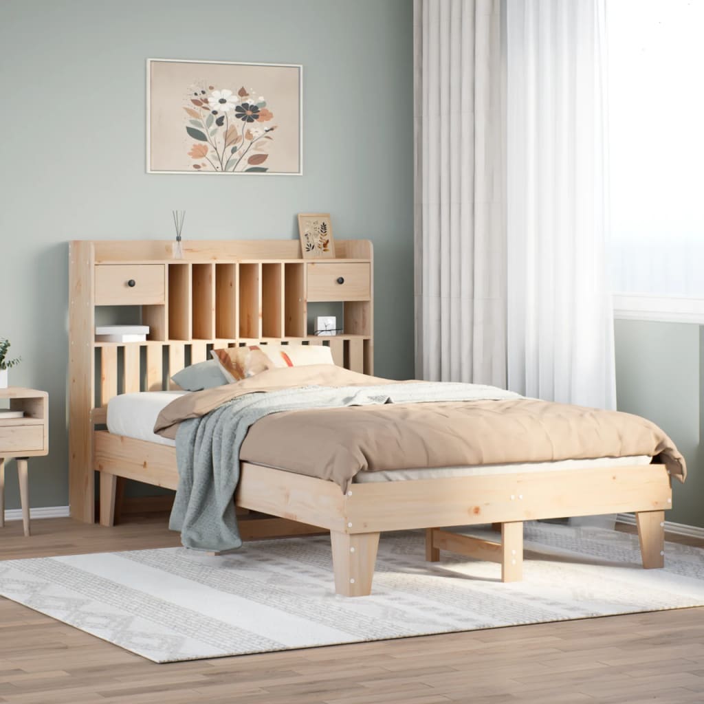 Bedframe 135x190cm Solid Wood Pine - Merkel Designers