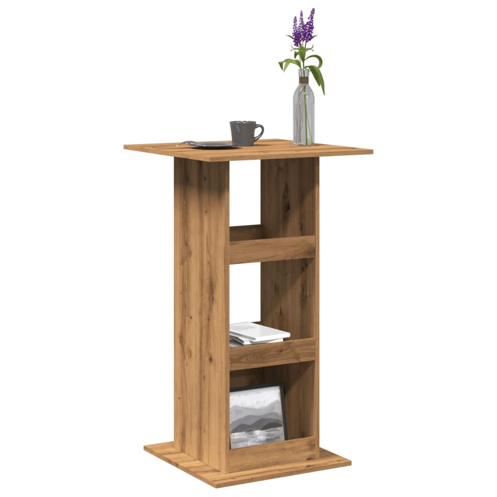 Bar Table with Storage Artisan Oak 60x60x102 cm Engineered Wood - Style and Chic