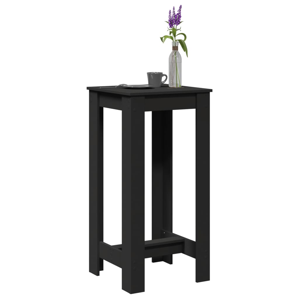 Bar Table Black 51x50x103.5 cm Engineered Wood - vid-854401 - Charlotte Dunes