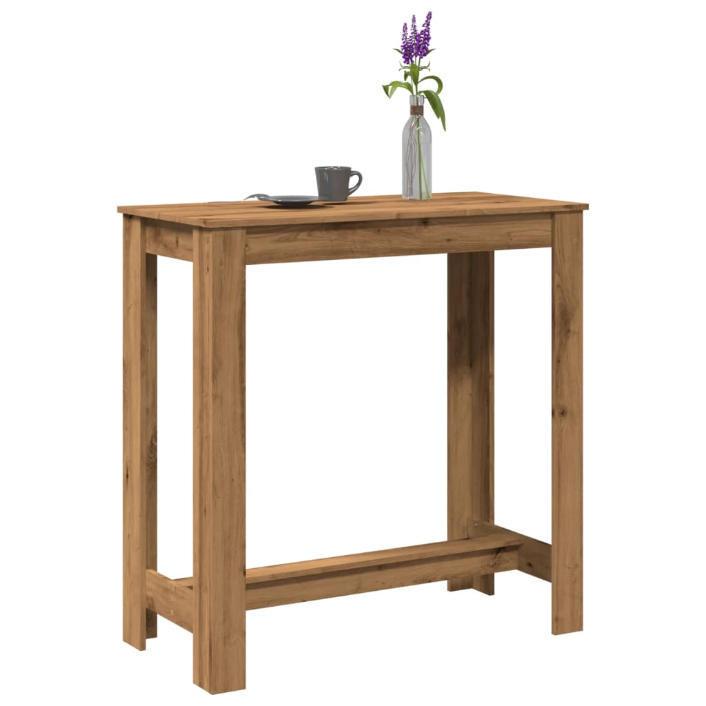 Bar Table Artisan Oak 102x50x103.5 cm Engineered Wood - Style and Chic