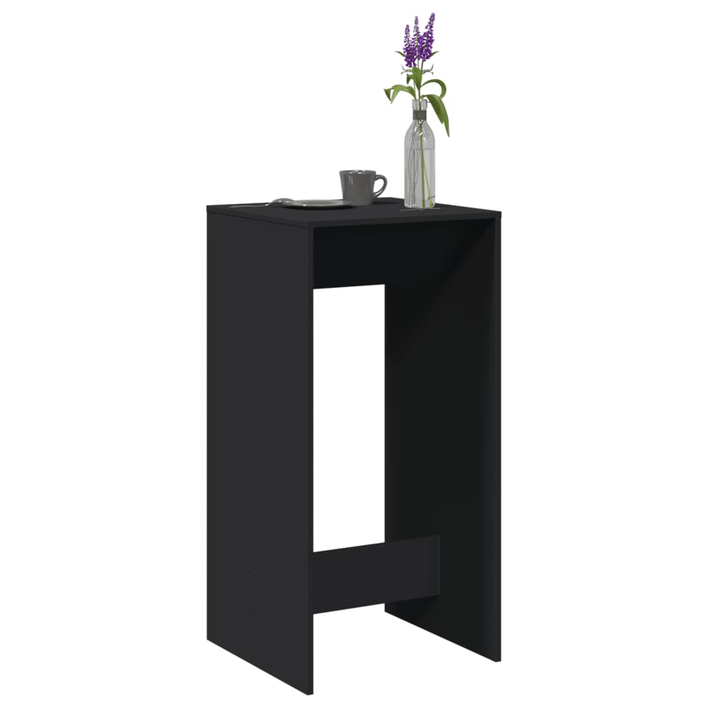Bar Table Black 51x50x103.5 cm Engineered Wood - vid-854419 - Charlotte Dunes