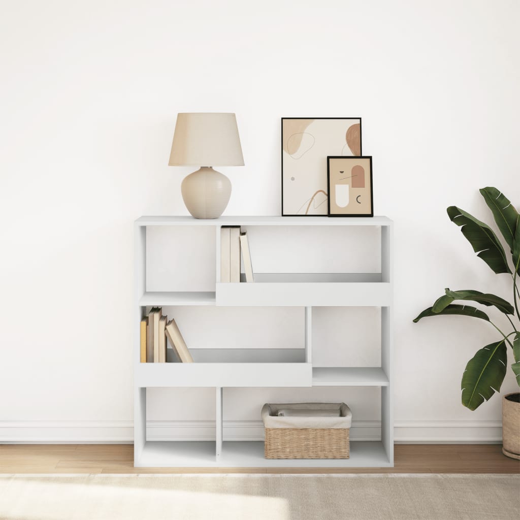 Book Cabinet/Room Divider White 100x33x94.5 cm - vid-854436 - Direct Imports