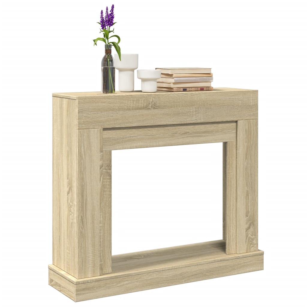 PAOHAL Fireplace Surround Sonoma 100x30x87.5 cm Wooden - Oak - Design Hut