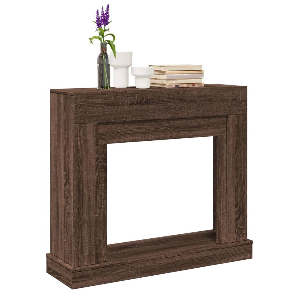 PAOHAL Fireplace Surround Oak 100x30x87.5 cm Wooden - Brown - Design Hut