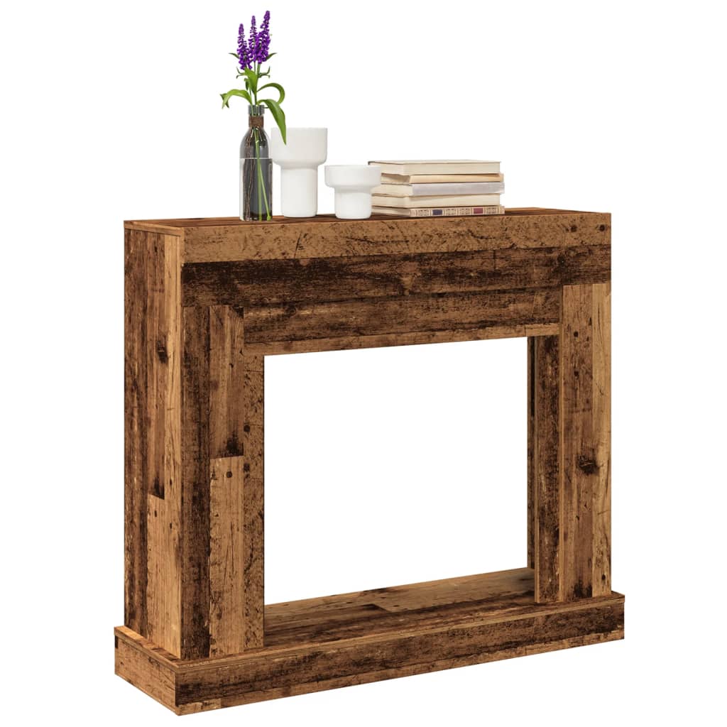 PAOHAL Fireplace Surround 100x30x87.5 cm Wooden - Old Wood - Design Hut