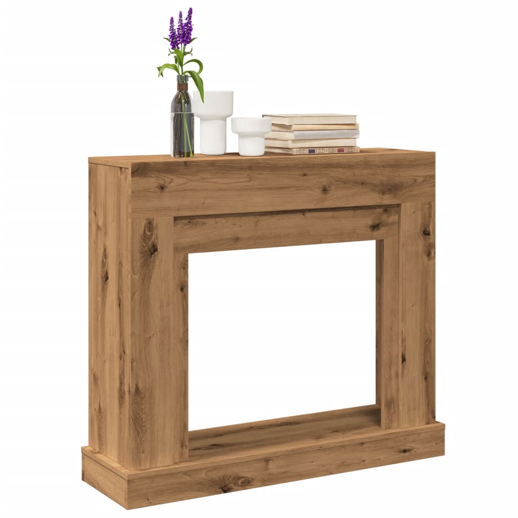 PAOHAL Fireplace Surround Artisan 100x30x87.5 cm Wooden - Oak - Design Hut