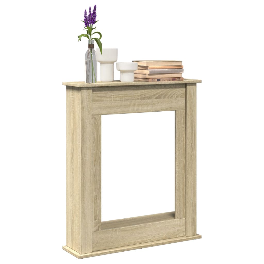 PAOHAL Fireplace Surround Sonoma 75x20x87.5 cm Wooden - Oak - Design Hut
