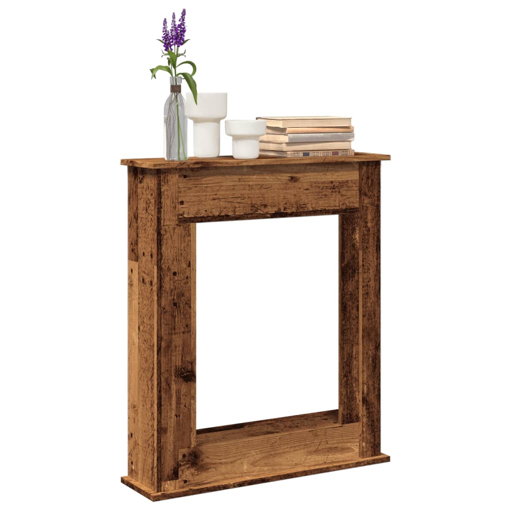 PAOHAL Fireplace Surround 75x20x87.5 cm Wooden - Old Wood - Design Hut