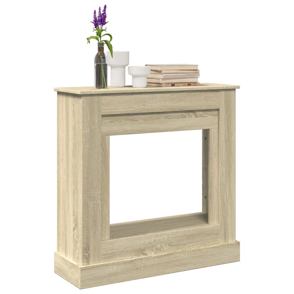 PAOHAL Fireplace Surround Sonoma 90x30x90 cm Wooden - Oak - Design Hut