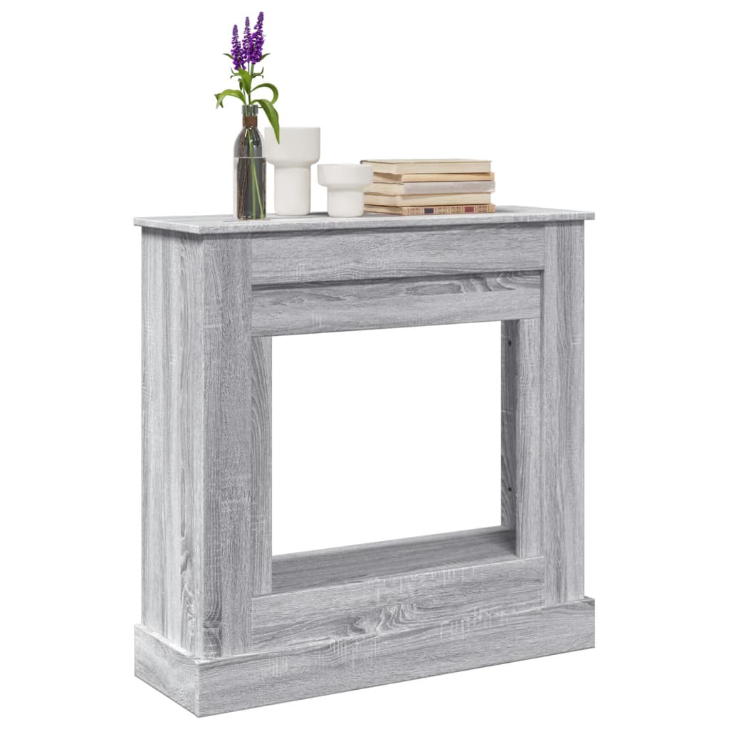 PAOHAL Fireplace Surround Sonoma 90x30x90 cm Wooden - Grey - Design Hut