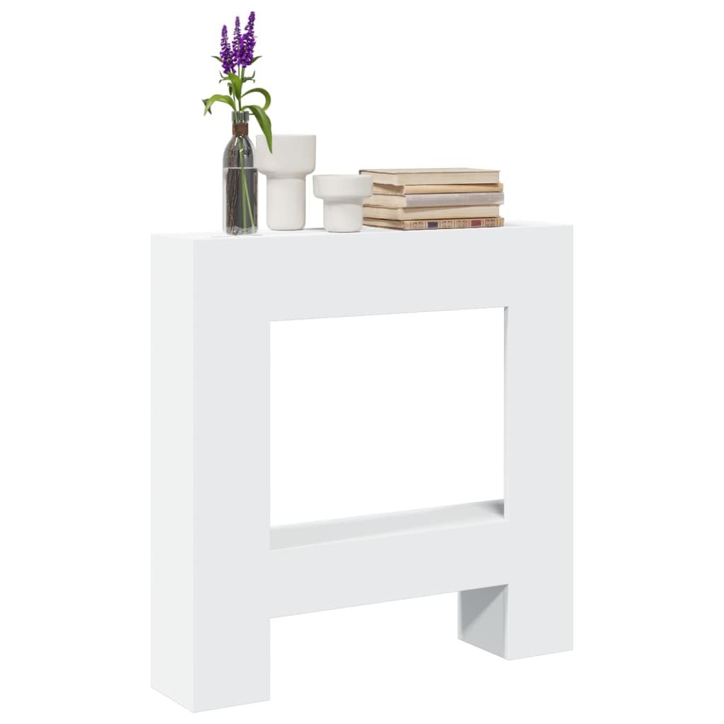 Fireplace Surround White 81x18x82 cm Engineered Wood - Brittle & Co