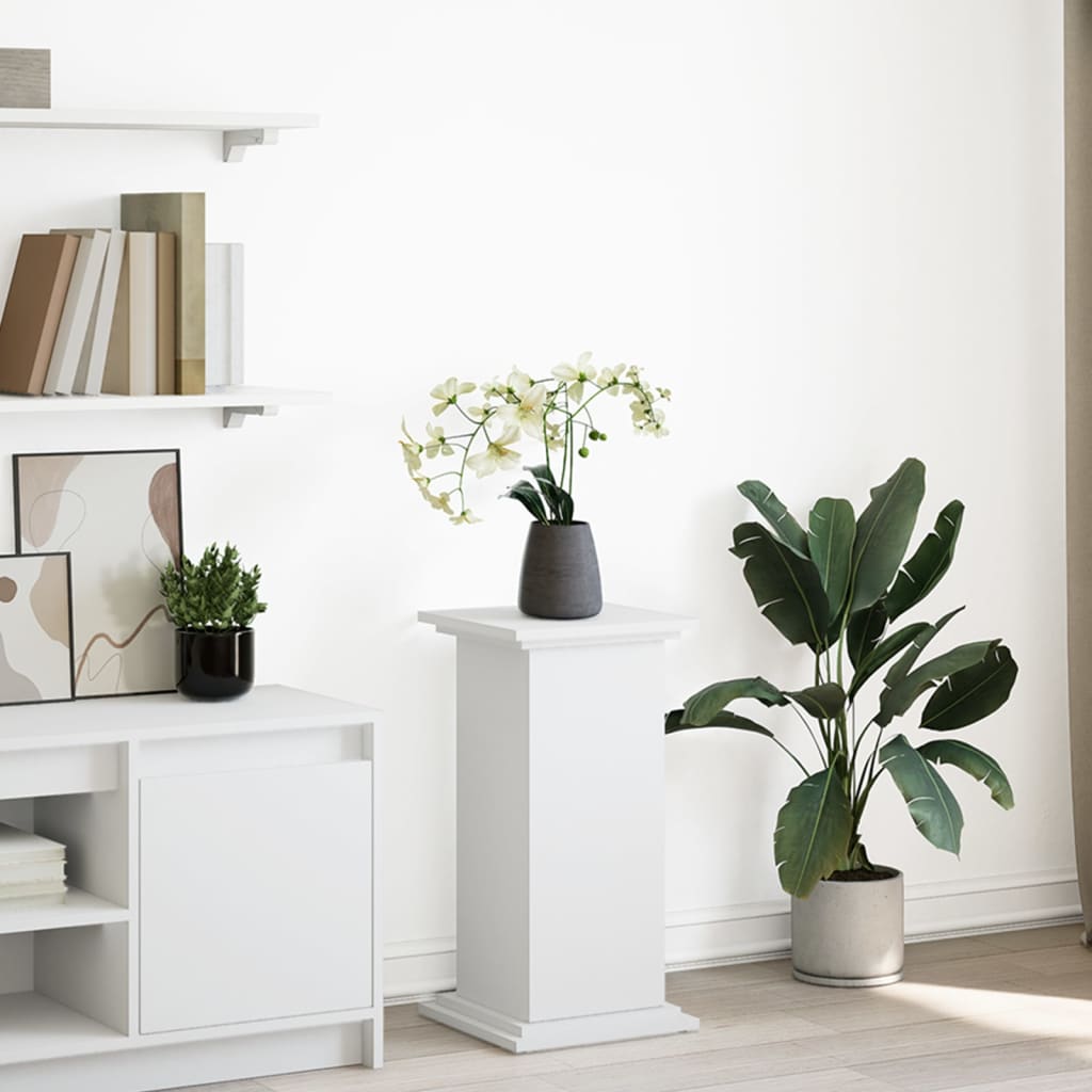Display Stand with Storage White 31x30x60 cm Engineered Wood - Discount Dealers