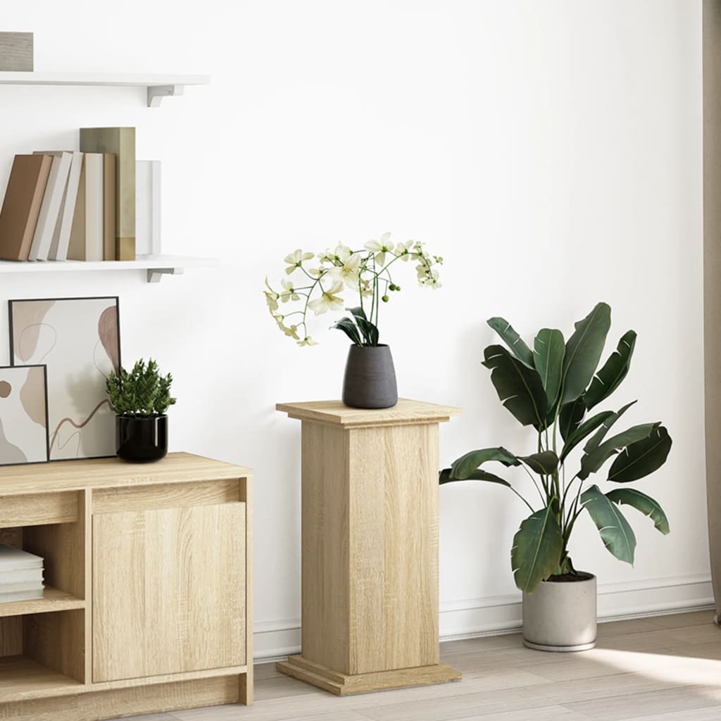Display Stand with Storage Sonoma Oak 31x30x60 cm Engineered Wood - Discount Dealers