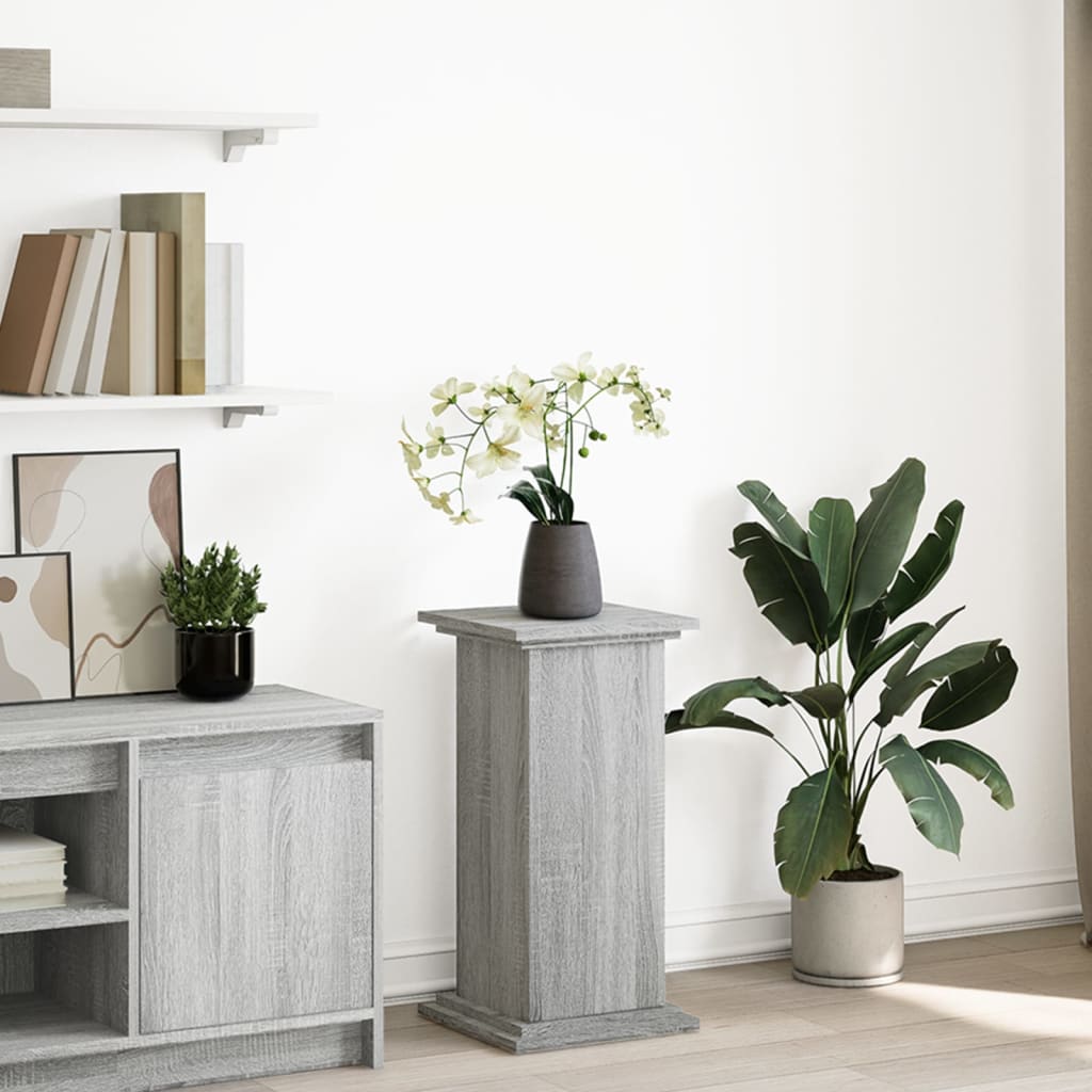 Display Stand with Storage Grey Sonoma 31x30x60 cm Engineered Wood - Discount Dealers