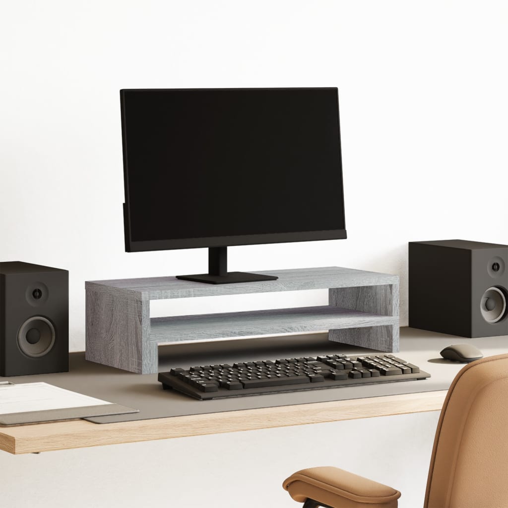 Monitor Stand Grey Sonoma 54x22x15 cm Engineered Wood - Charlotte Dunes