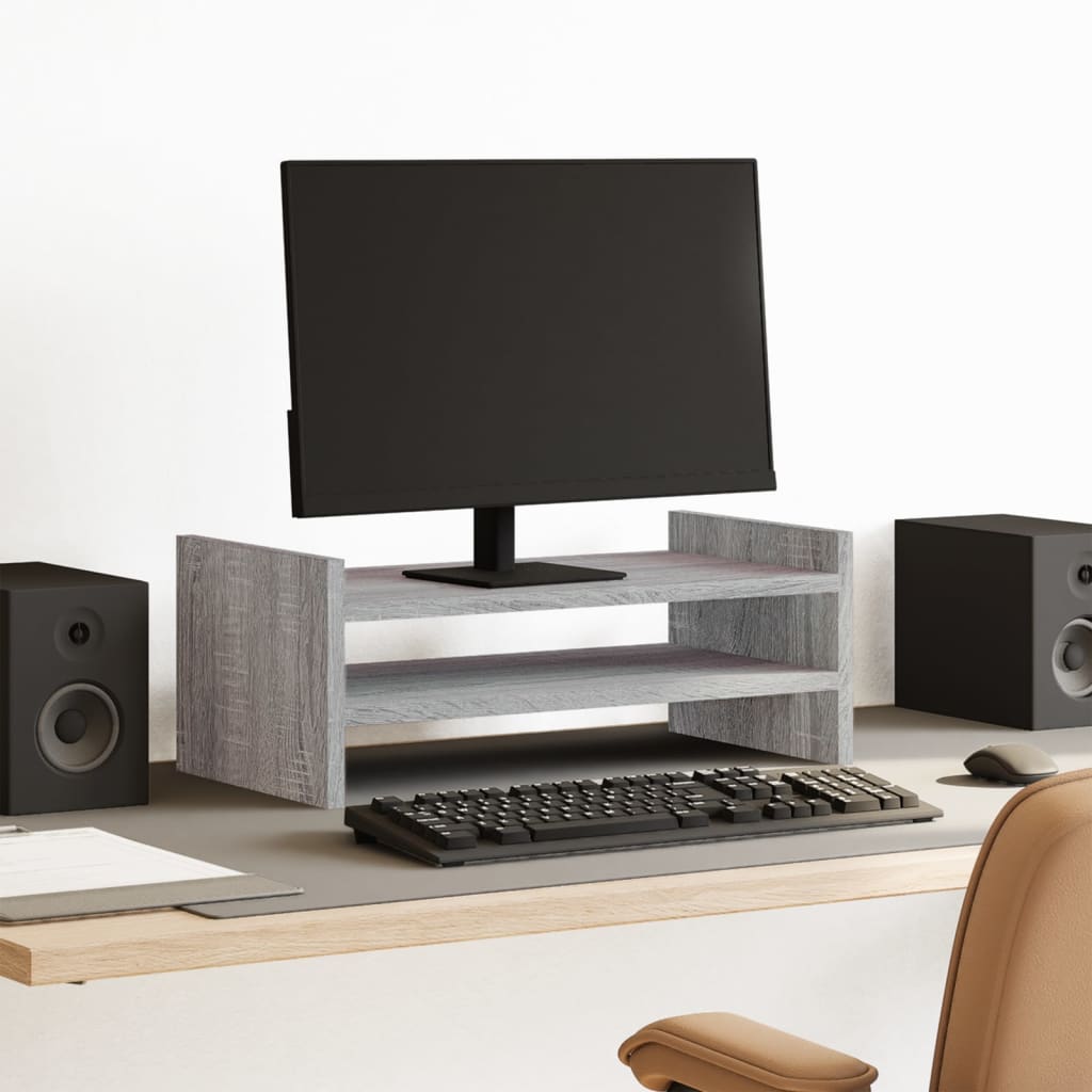 Monitor Stand Grey Sonoma 50x27x20 cm Engineered Wood - Charlotte Dunes