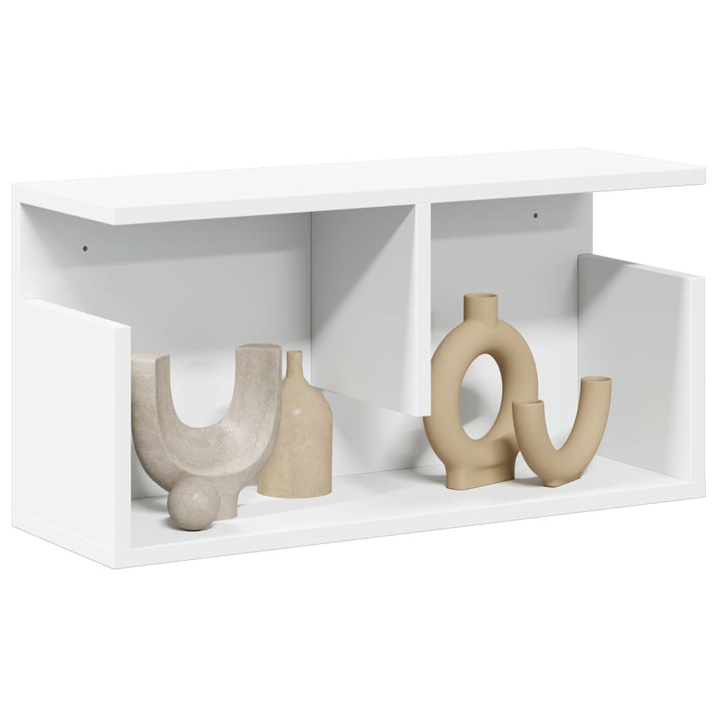 Wall Cabinet 60x20x30 cm White Engineered Wood - Design Hut