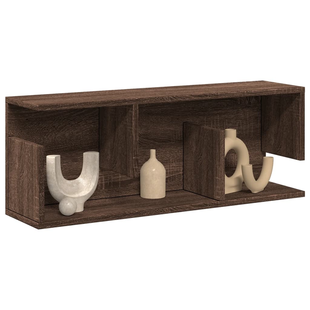 Wall Cabinet 80x20x30 cm Brown Oak Engineered Wood - Design Hut