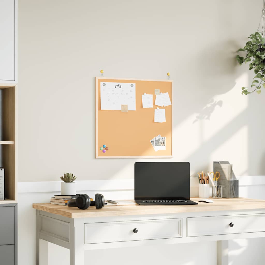 Cork Board with Solid Pine Wood Frame 60x55 cm - Millennium Furniture
