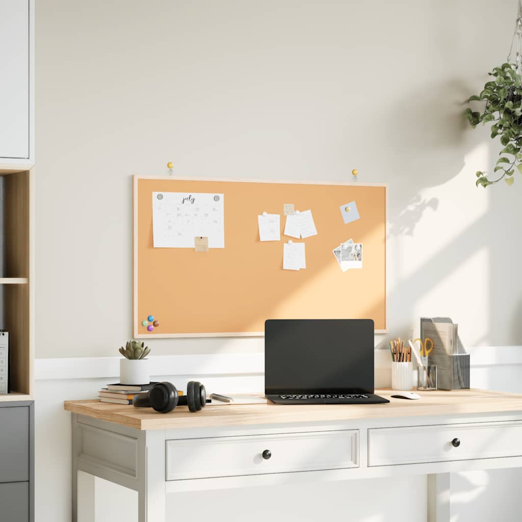 Cork Board with Solid Pine Wood Frame 100x55 cm - Style and Chic