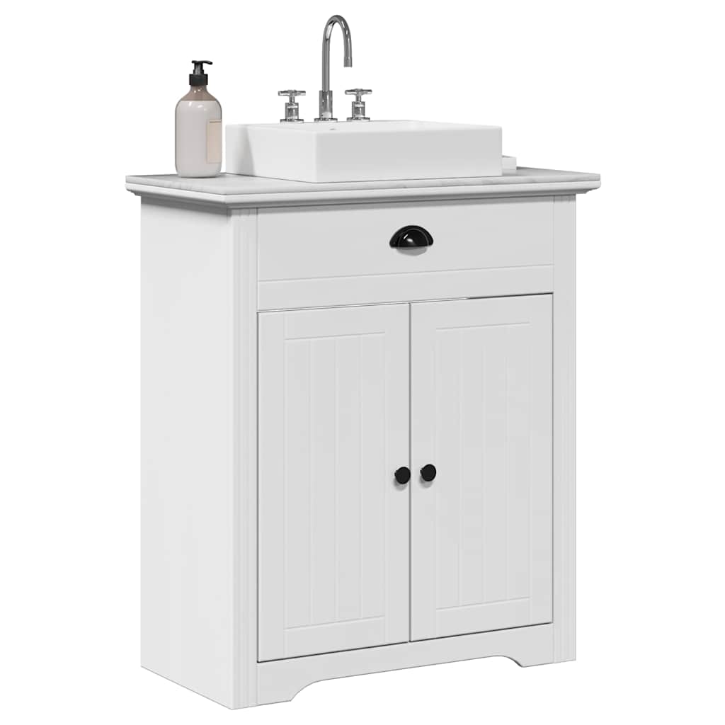 Bathroom Sink Cabinet BODO White 70x35x80 cm - Design Hut