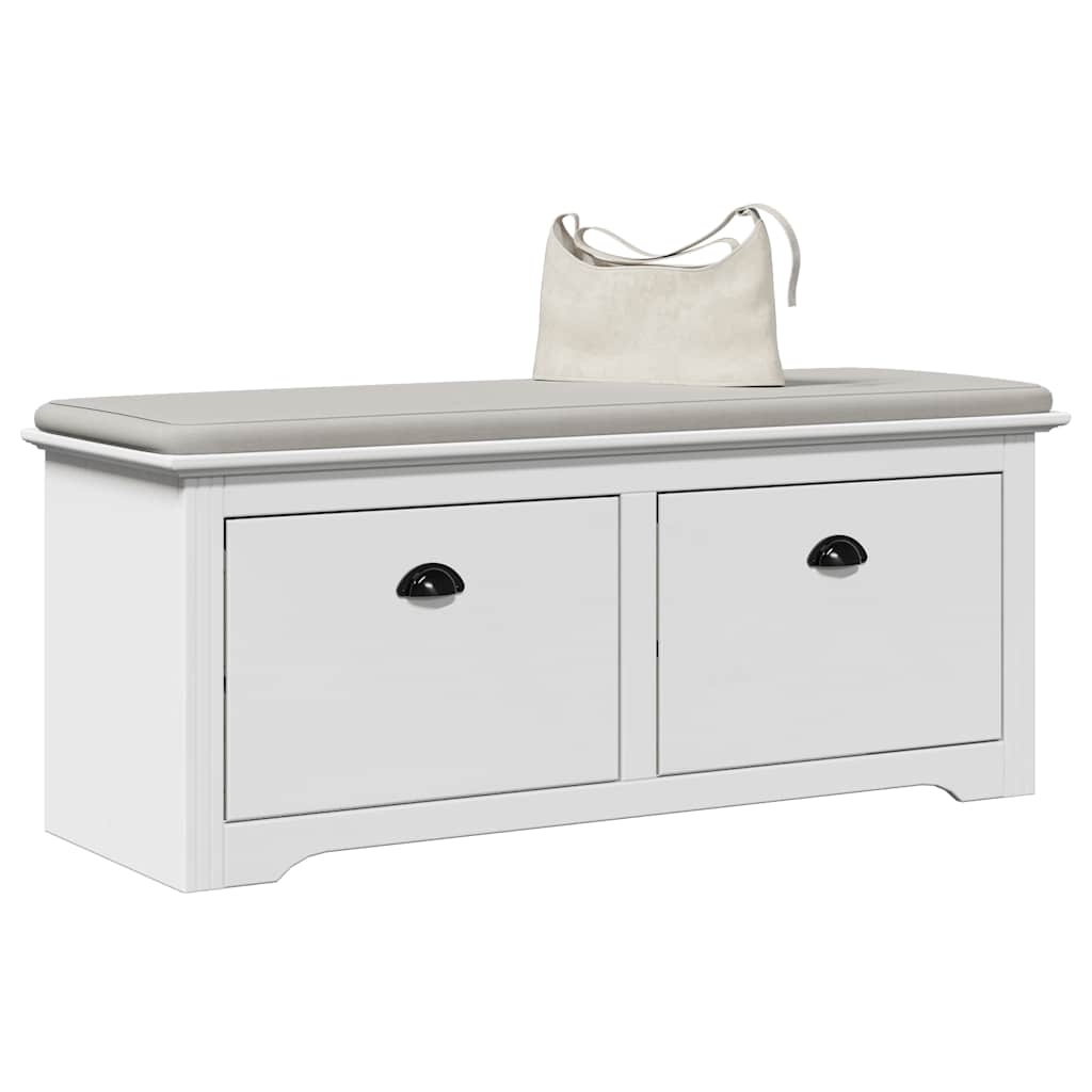 Hallway Bench BODO White 114x40x45 cm - Discount Dealers
