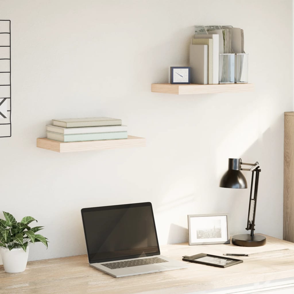 Floating Shelves 2 pcs 40x23.5x4 cm Engineered Wood - All Things Good
